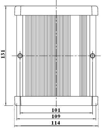 Operating manual 9.2. МТ01 mounting on a flat surface Overall dimensions (in mm) of МТ01, its fasteners and holes for self-tapping screws are given on the drawing (Fig. 9.4).