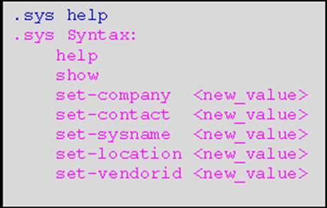 SW Version: The current software version used. 4.2.5 Sys Command Sys command Parameter Description.