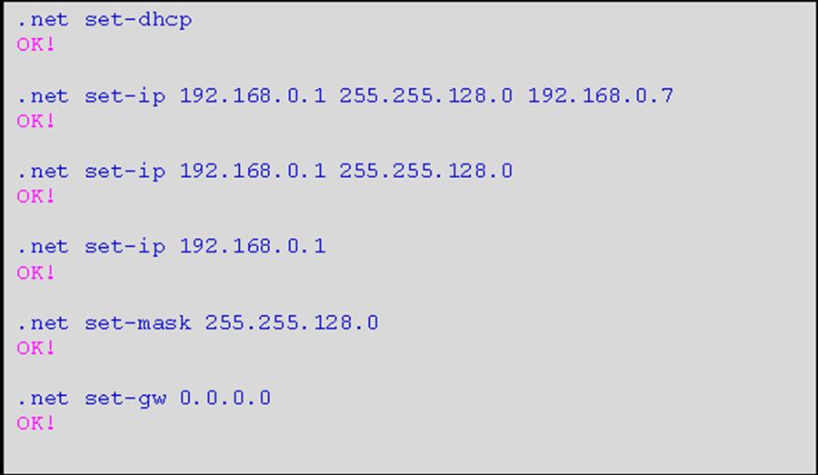 4.2.7 Port Configuration A list of