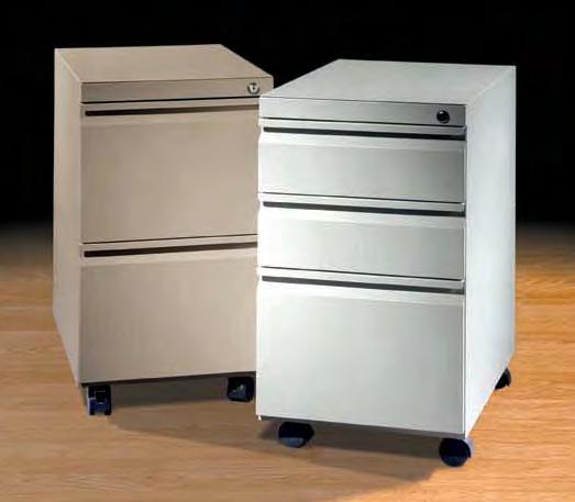 Additional features include: High quality steel ball bearing suspension on both box and file drawers. High side file drawers. Locks on all pedestals with a Master Key and field removable core.