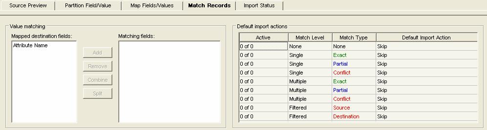 11. Click on the Match Records
