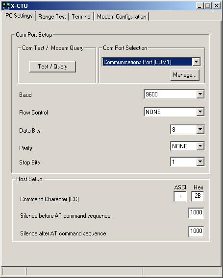 4.1.2. X-CTU Software X-CTU is a Digi-provided software program used to interface with and configure the RF Modems.