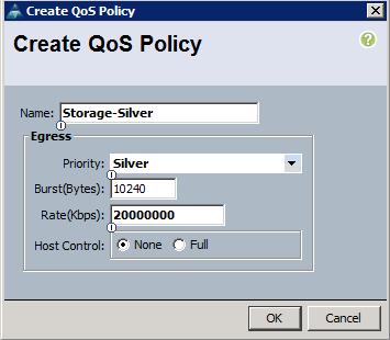 Cisco UCS Configuration Figure 51 Create QoS Policy Network Control Policy Update Default Network Control Policy to Enable CDP CDP needs to be enabled to learn the MAC address of the End Point.