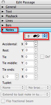 Stick notation: no noteheads You can remove the noteheads as well: Select the bar (or