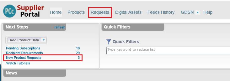 3. Use the Recipients Filter to narrow results to specific Retailers or