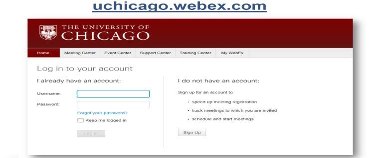 1. Log in to your WebEx account, click My WebEx 2. Click Preference in the left navigation pane 3.