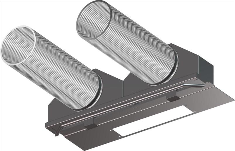 Best practice energy saving option UCoustic ducting kit (see Fig 11) Enables hot exhaust air