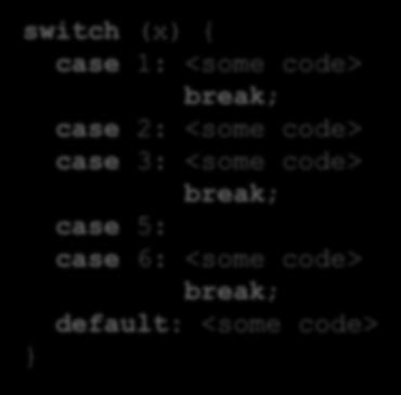 Jump Table Structure C code: switch (x) { case 1: