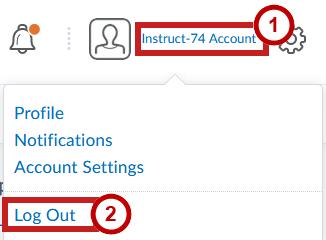 How to Log Out from D2L Brightspace 1. When you are finished using the D2L Brightspace Daylight Experience, click your name on the Minibar (See Figure 42). 2. Click Log Out (See Figure 42).