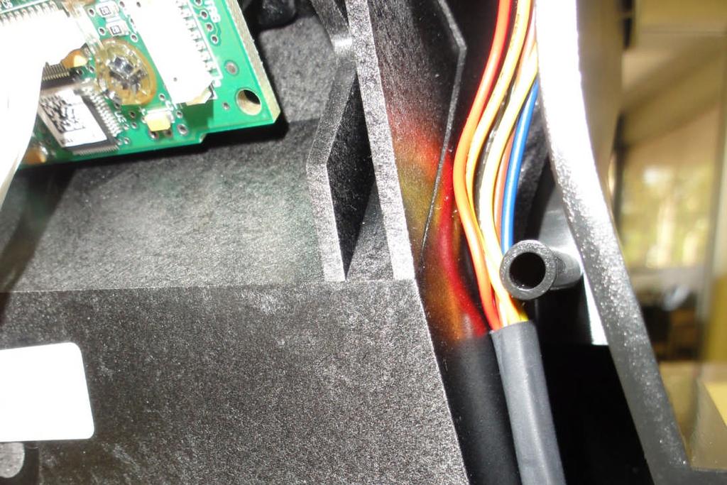 Routing the battery cable if there is a back up battery installed Make