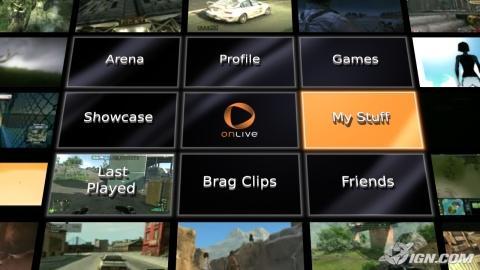 I. INTRODUCTION 1.1 ONLIVE CLOUD GAMING SERVICE Figure 1: OnLive Service Main Screen (http://pc.ign.com/articles/965/965542p1.