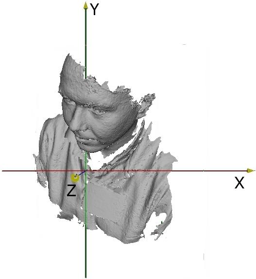 13 (a) (b) Fig. 10: The process of fitting a generic face model to the raw 3D scan. (a) Raw data and (b) fitted AFM. resampling.