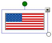 13 Select the United States flag, for example, and choose Order > Bring to Front from the object s drop-down menu to cover the name United States.