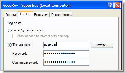 AccuRev User Identity of the Server Process In addition to its user identity at the operating system level, the AccuRev Server process sometimes needs an AccuRev username (principal-name) identity: