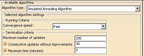 parameters 3 Choose an optimization Algorithm type 4 Specify termination criteria