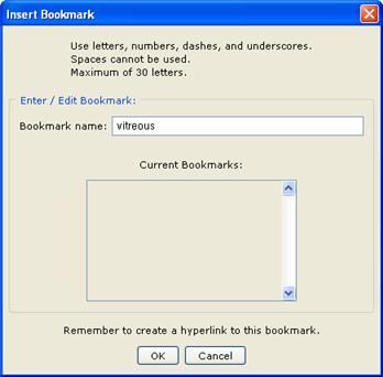 Internal Links (Bookmarks) You can create a link from one part of your lesson to another. For instance, you may be on page 5 of your lesson and want to reference information on page 2.