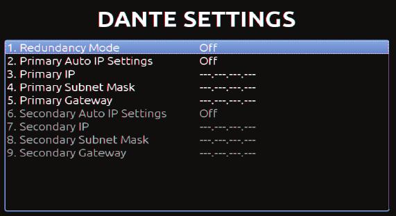 3. Select any setting to adjust accordingly.