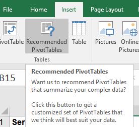 file is re-opened 4. Not sure where to start with Pivot Table ideas?