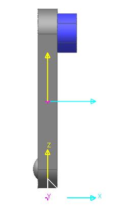 To create a cylinder: 1. Select Change to XZ in View Control Toolbar. 2. Click Cylinder from Marker and Geometry Group in the Geometry tab. 3. Set the Creation Method to Point, Point, Radius. 4.