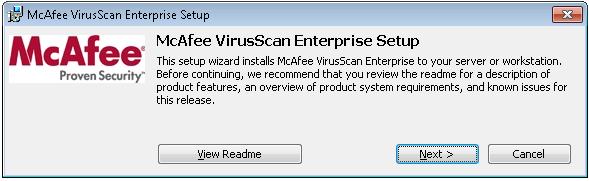 Installing and Configuring McAfee VirusScan Enterprise Software McAfee VirusScan Enterprise version 8.8 with Patch 3 or Patch 5 is permitted on computers that run BCPro and BCPro UI software.