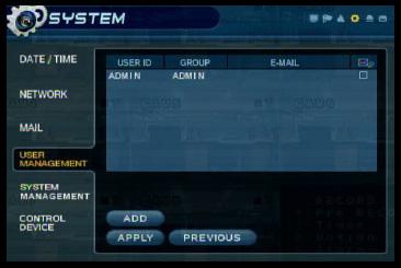 System Menu - Mail Navigate to the System Menu, and select the Mail Option.