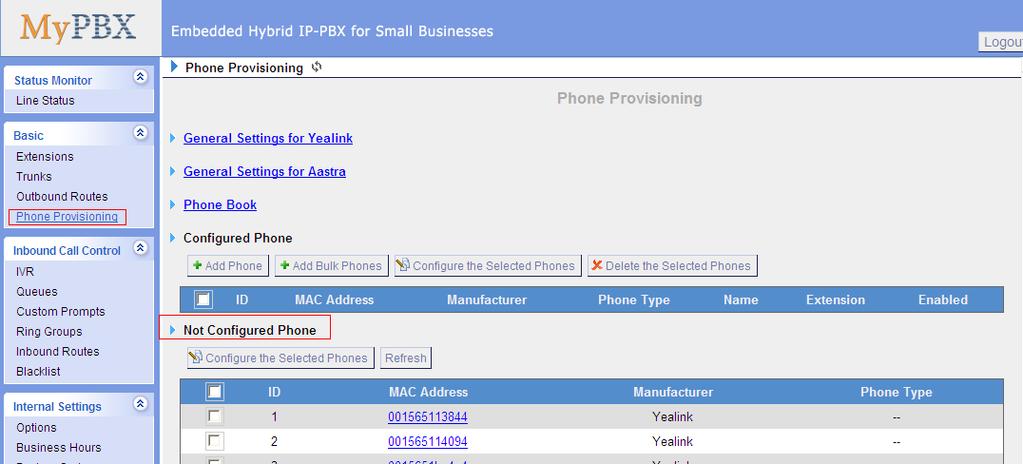 Check MAC address of your Grandstream IP phone on Status page. Figure 1-3 Step2. Reboot IP phone.
