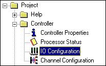 Appendix B Configuring the M0/M1 Files Using RSLogix 500 RSLogix 500 I/O Configuration To enable pass-through access using a SLC 500 processor, you must