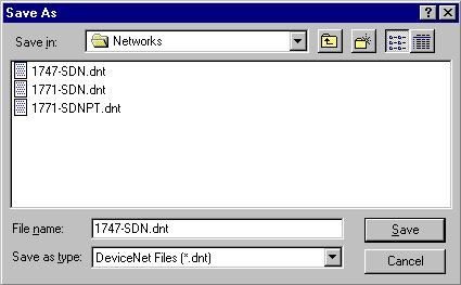 Configuring the DeviceNet Network 4-15 Download and Save Your Configuration 1. Click on the Scanlist tab and then on the Download to Scanner button. You will see this window: 2. Select All Records. 3.