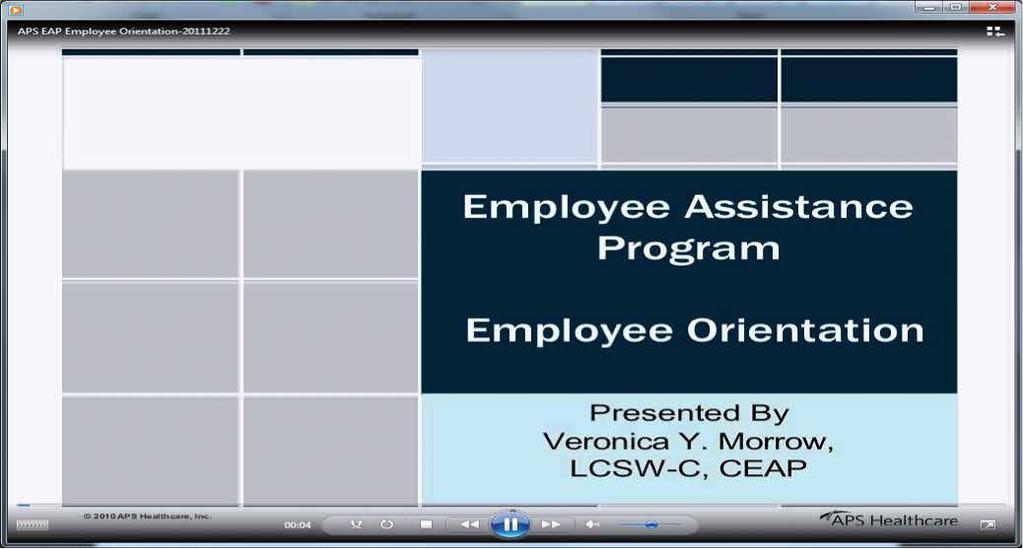 EAP Presentation: Groups enrolled with access to the employee assistance program may click on this link for an overview of the EAP Program Services offered through KEPRO.