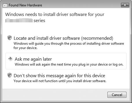 4 Do not connect the USB cable yet. Install the Software To use the printer by connecting it to a computer, software including the drivers needs to be copied (installed) to the computer's hard disk.