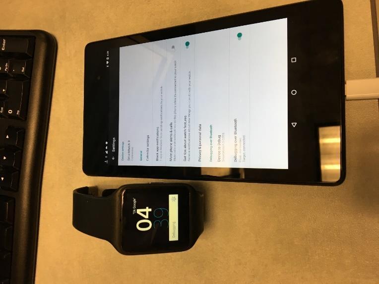 4.4.1. Established Connection between Android Handheld and Android Wearable As we discussed in the earlier chapter, Sony smartwatch 3 provides connectivity with other devices through Bluetooth 4.0.