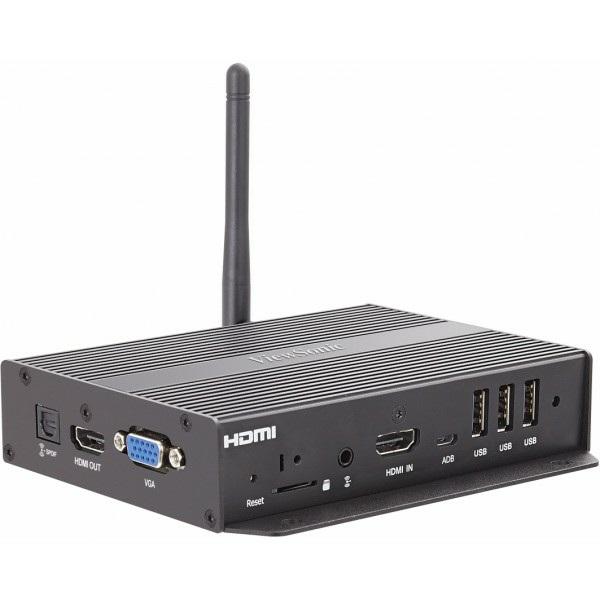 High definition wireless network media player NMP-580w The ViewSonic NMP-580w network media player delivers reliable and stunning 1080p multimedia playback on large format displays and digital