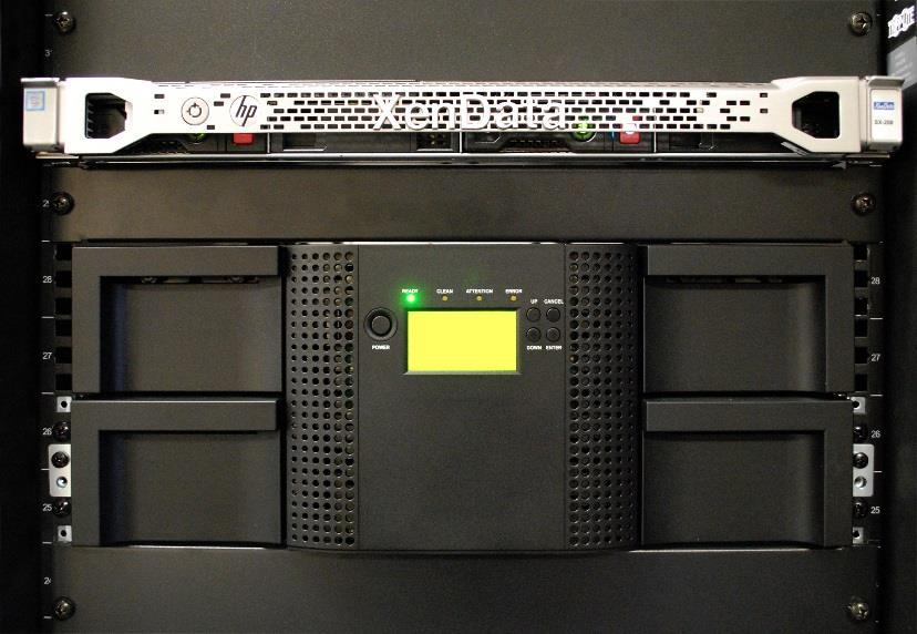 1. SXL-4200N Options and Pre-Configuration The SXL-4200 archive system consists of a XenData SX-250 Archive Server, a 45 slot LTO library with one or two internal IBM LTO-8 SAS drives and accessories.