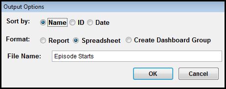 Once you enter the name, click OK. This creates the spreadsheet and returns you to the Dashboard.