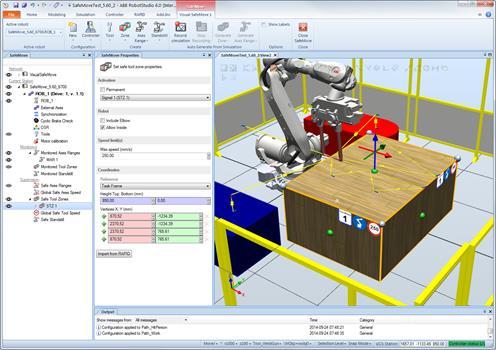 SafeMove configuration RobotStudio used as configuration and simulation tool