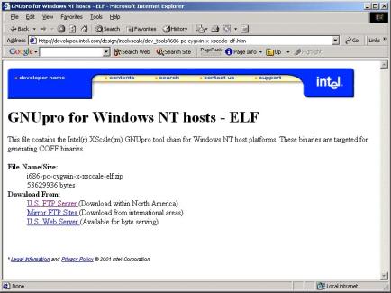Initiation of GNU Debugger in Windows 2000 Figure 10.