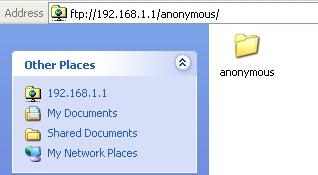 4.3.4 Anonymous This folder is used for administrator to upload data and