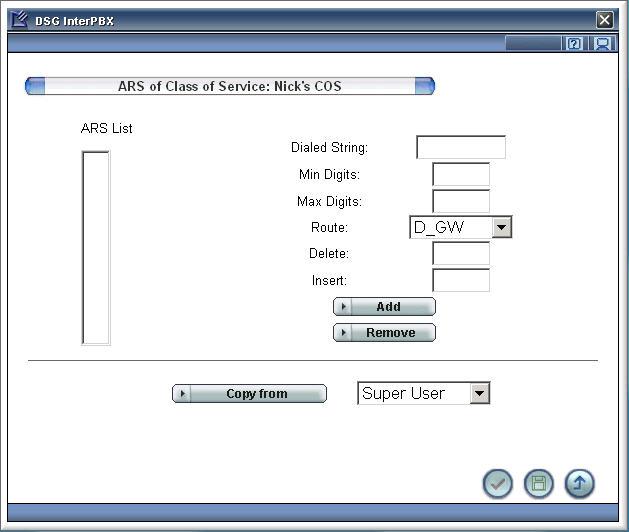 Chapter 3 Settings on InterPBX System 25 Making calls using ARS 1. Lift the handset. Press your CO line access code (e.g. 0 ) to get a line and input the phone number you would like to call. 2. Depending on your Class of Service and business hour, the call will be routed to your digital gateway for connecting to PSTN.