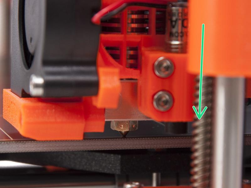 If it does, rise the right side of the X axis by rotating the right Z motor slightly clockwise.