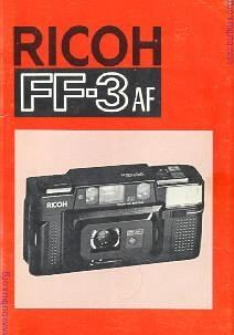 Ricoh FF-3AF This camera manual library is for reference and historical purposes, all rights reserved. This page is copyright by, M. Butkus, NJ.