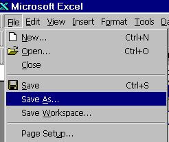 Saving Excel.doc Sometimes you do not want to save with the same name. Maybe after 4 hours of typing you have written a workbook for a family member.