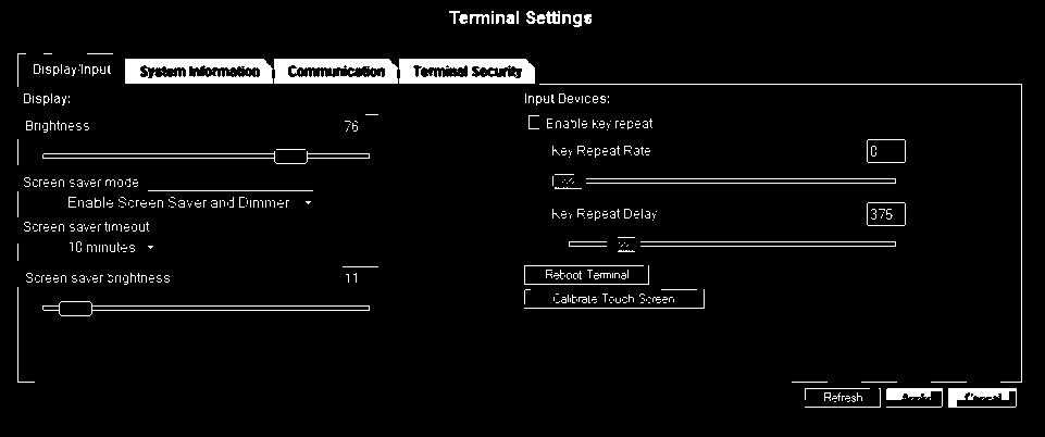By clicking the Terminal Settings link on the PanelView Explorer Startup window, you can access tabs to: change the terminal language.