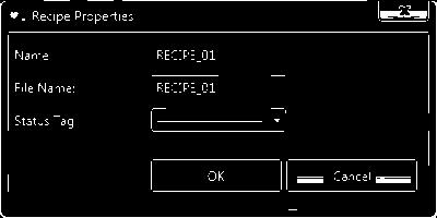 Click Create Recipe to add a recipe to the recipe list.