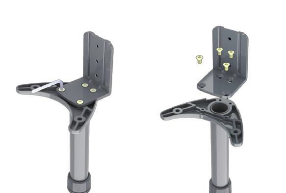 Installation WARNING! The maximum weight capacity of the Dual Monitor Arm is 27.2 kg (60 lbs).
