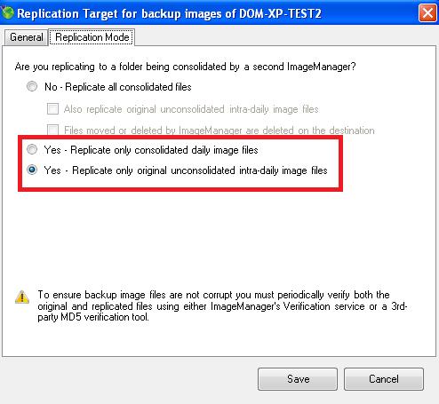 Configuration of ImageManager Replication Jobs 3. Select the source computer and click Add new replication target. 4. Select Type. IntelligentFTP StorageCraft ShadowStream Server 5.
