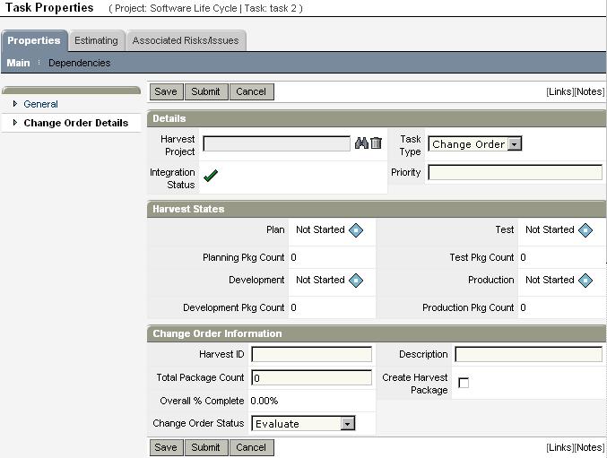 About CA Clarity PPM Change Order Tasks Accessing CA Clarity PPM Change Order Tasks You can view and edit CA Clarity PPM change order task details from the Task Properties: Change Order Details page.