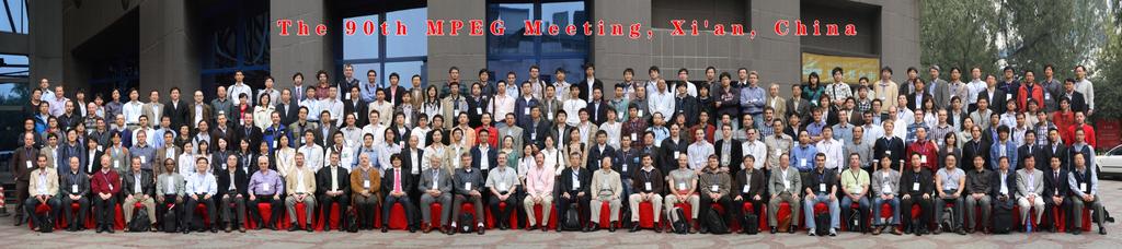 MPEG Meetings 10 4 meetings a year; 5( 10) days per meeting ~300