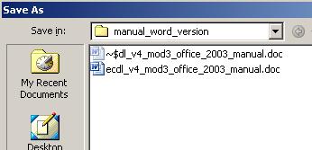 PAGE 14 - ECDL MODULE 3 (USING OFFICE 2003) - MANUAL To save a file to a diskette Click on the FILE drop down menu and select the SAVE AS command.