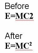 SUBSCRIPT: Text is lowered below its normal position on the text line. Take as an example the chemical formula for water. If we type in H2O, it is not formatted correctly.