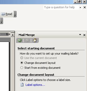 PAGE 90 - ECDL MODULE 3 (USING OFFICE 2003) - MANUAL will use the current document by selecting the CHANGE DOCUMENT LAYOUT option.